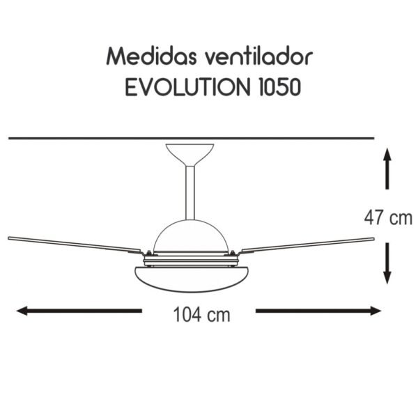 Ventilador de Teto Infinity Evolution 1050 Marrom Texturizado 127V - Imagem 6