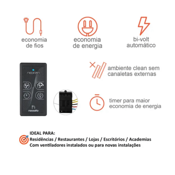 Controle Remoto Vivato Neofan 3020 - Imagem 2