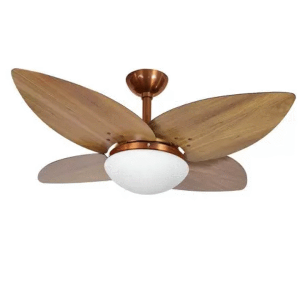 Ventilador de Teto Infinity Lotus 1025 Cobre 4 Pás Freijó 127V - Imagem 2