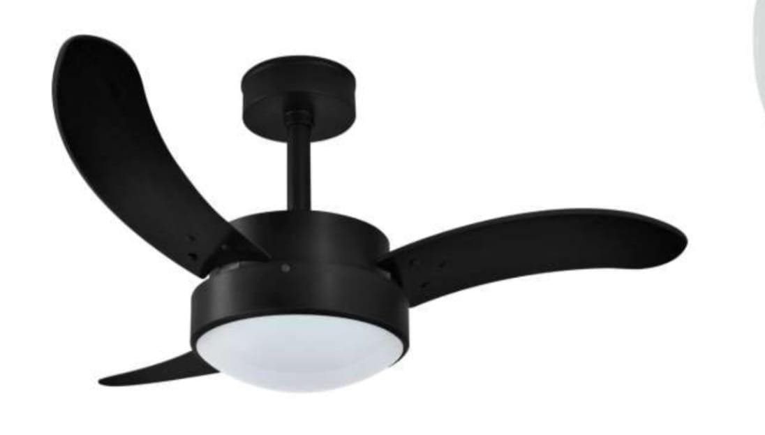 Ventilador de Teto Infinity Evolution 1050 Preto Texturizado 127V