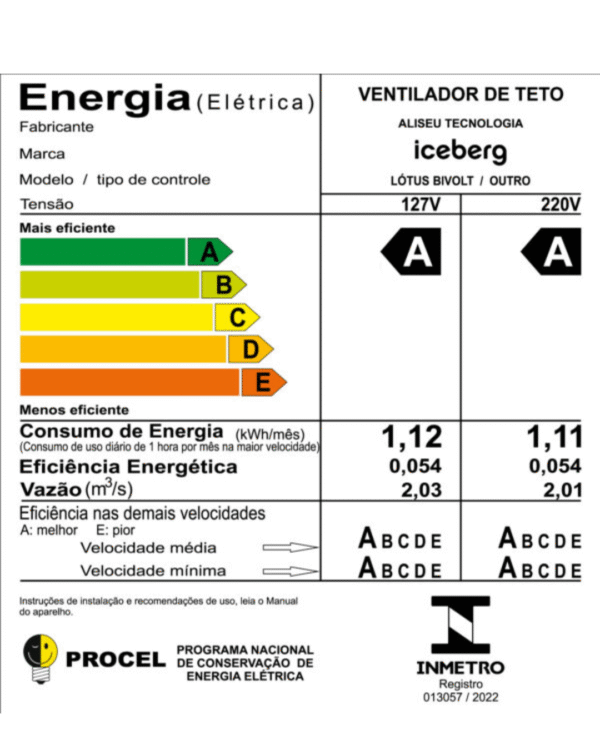 Ventilador de Teto Aliseu Lotus Retrátil C/R LED 30W Bivolt Branco - Imagem 2
