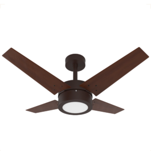 Ventilador De Teto Infinity 1054 Linea Marrom Texturizado LED 3000K 127V