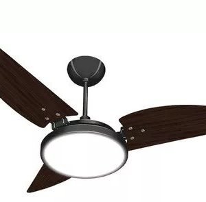 Ventilador de Teto Ventex Maragogi Preto/Tabaco Led 6500K 127V
