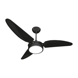 Ventilador de Teto Ventex Laura Preto/Pr Led 6500K 127V