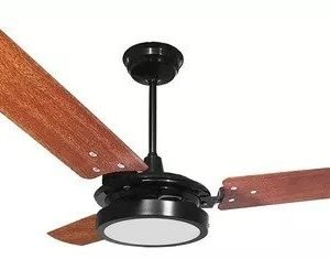 Ventilador de Teto Ventex Valen Preto/Mog LED 6500K 127V