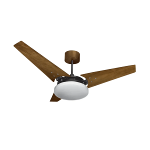 Ventilador de Teto Ventex Nunes Preto/Imbuia Led 18W 6500K 127V