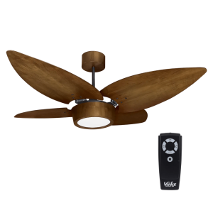 Ventilador de Teto Ventex Jeri Preto/Imbuia Led 18W 4000K Controle Remoto (1402)