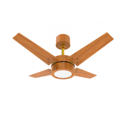 Ventilador De Teto Infinity 1062 Linea LED 3000K Madeira 04 Pás Freijó 127V