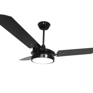 Ventilador de Teto Ventex Valen Preto/Pt LED 3000K 127V