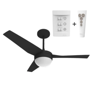 Ventilador Aliseu Jet Plus Controle Remoto+Chave Parede Preto 127V