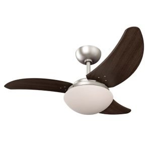 Ventilador de Teto Tron Solano Aço Escovado 3 Pás Tabaco 127V