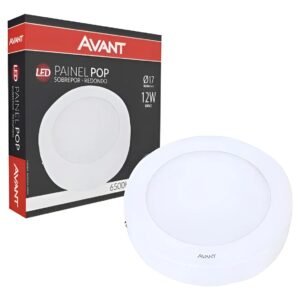 PAINEL LED 12W SOBREPOR REDONDO 3000K AVANT