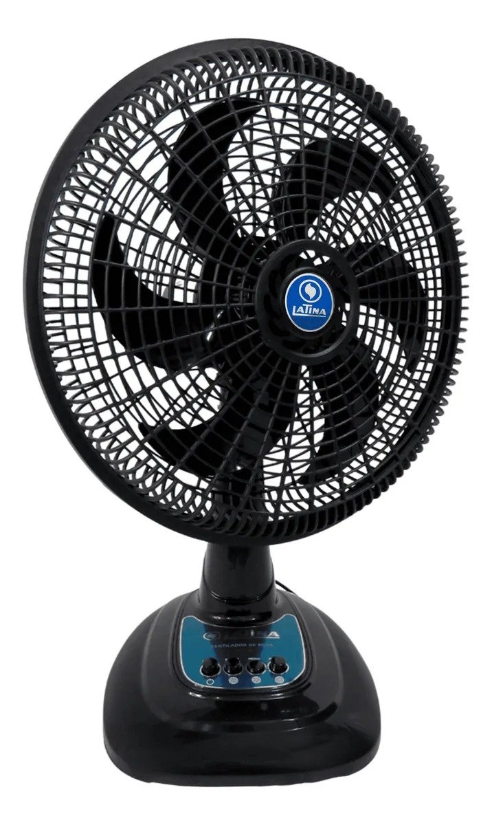 Ventilador de Mesa Latina 40cm Preto 127V