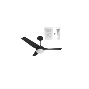 Ventilador Aliseu Jet Plus Controle Remoto+Chave Parede Preto 127V