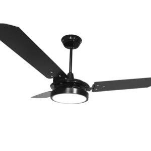 Ventilador de Teto Ventex Valen Preto/Pt LED 3000K 127V