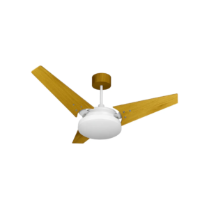 Ventilador de Teto Ventex Nunes Branco/Freijó Led 18W 6500K 127V
