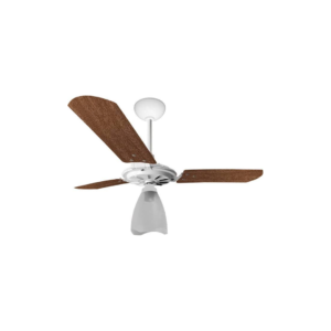 Ventilador de Teto Ventex Yris Branco Pás Mogno 127V