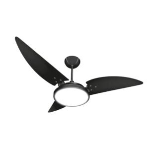 Ventilador de Teto Ventex Maragogi Preto/Pt Led 3000K 127V