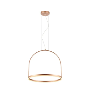 Pendente Cage 50cm Led 20 w Cobre 3000k Avant