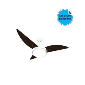 Ventilador de Teto Ventex Maragogi Branco/Tabaco Led 6500K 127V