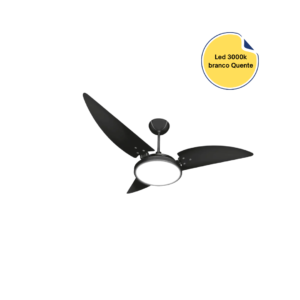 Ventilador de Teto Ventex Maragogi Preto/Pt Led 3000K 127V