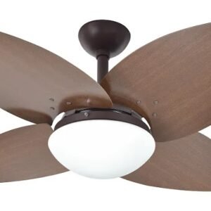 Ventilador de Teto Infinity Lotus 1025 Marrom Texturizado 4 Pás 127V