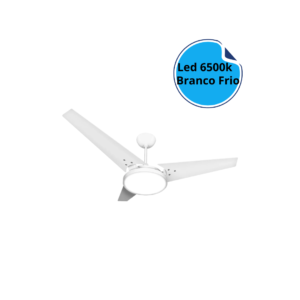 Ventilador de Teto Ventex Itacaré Branco/Br Led 6500K 127V