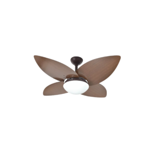 Ventilador de Teto Infinity Lotus 1025 Marrom Texturizado 4 Pás 127V