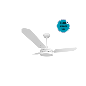Ventilador de Teto Ventex Valen Branco/Br LED 6500K 127V