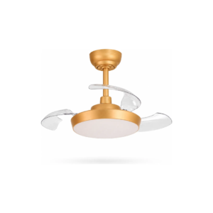 Ventilador de Teto Retrátil Air Small Dourado 72CM 20W Multicor