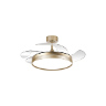 Ventilador de Teto Retrátil Riviera Dourado 96W Bivolt Controle Remoto